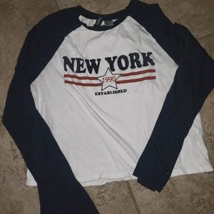 NEW YORK raglan tee